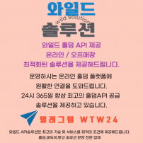 와일드게임-텔그 : w t w 2 4 와일드홀덤 api솔루션